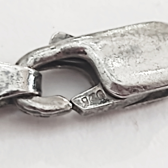 Vintage Unisex 20" Sterling Silver Herringbone Necklace - Picture 6 of 6